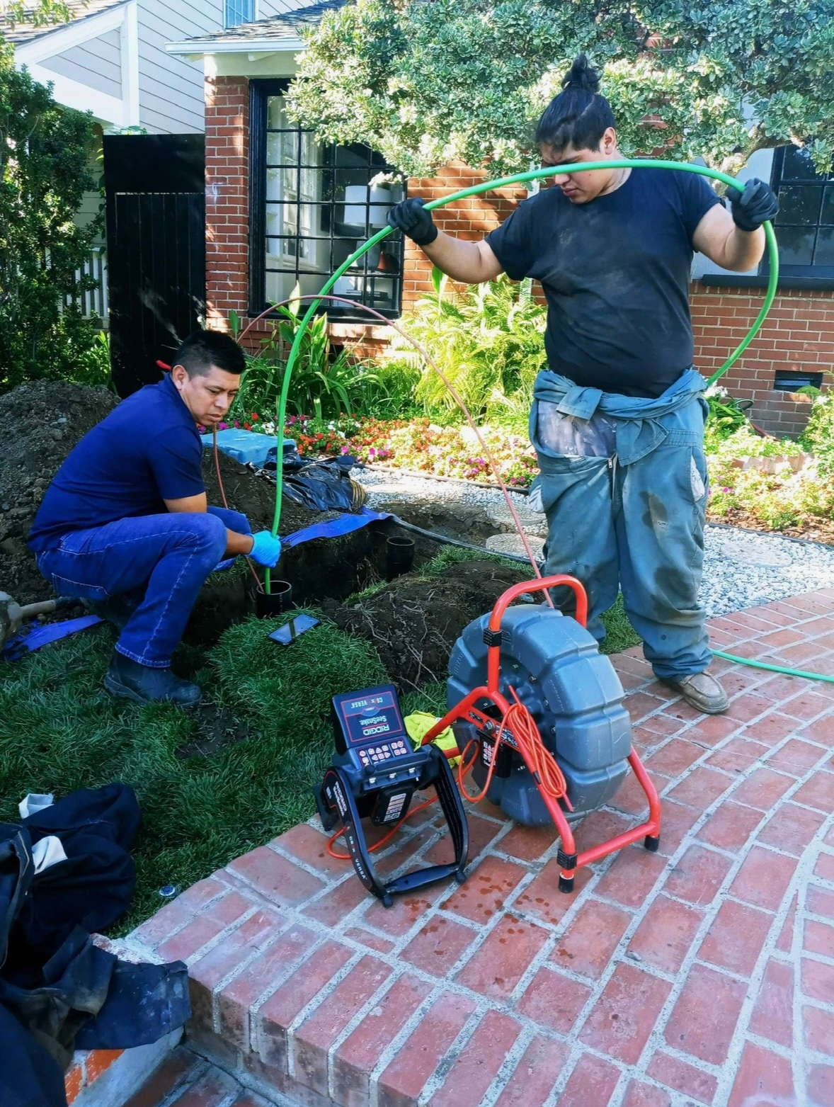 Sewer camera inspection